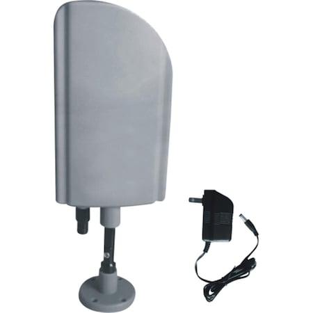 Cb Distributing Indoor & Outdoor TV Antenna with Booster - CUL Approval Adaptor Silver Color ST2588828